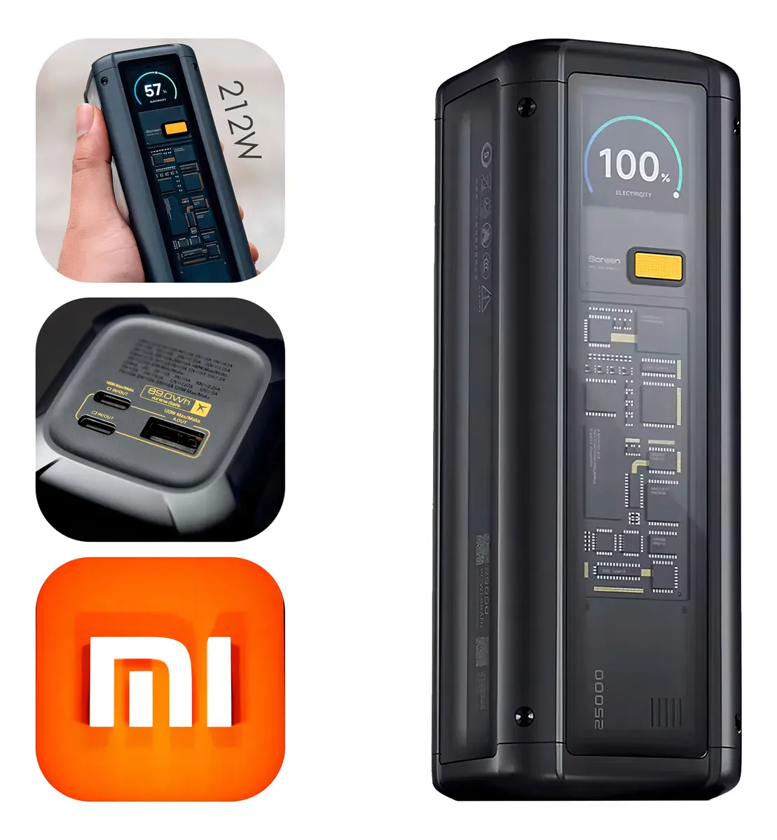 Xiaomi Power Bank 25000mAh 212W HyperCharge